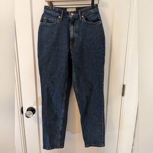 Everlane The Curvy Cheeky Women's Blue High Waisted Straight Denim Jeans Size 27